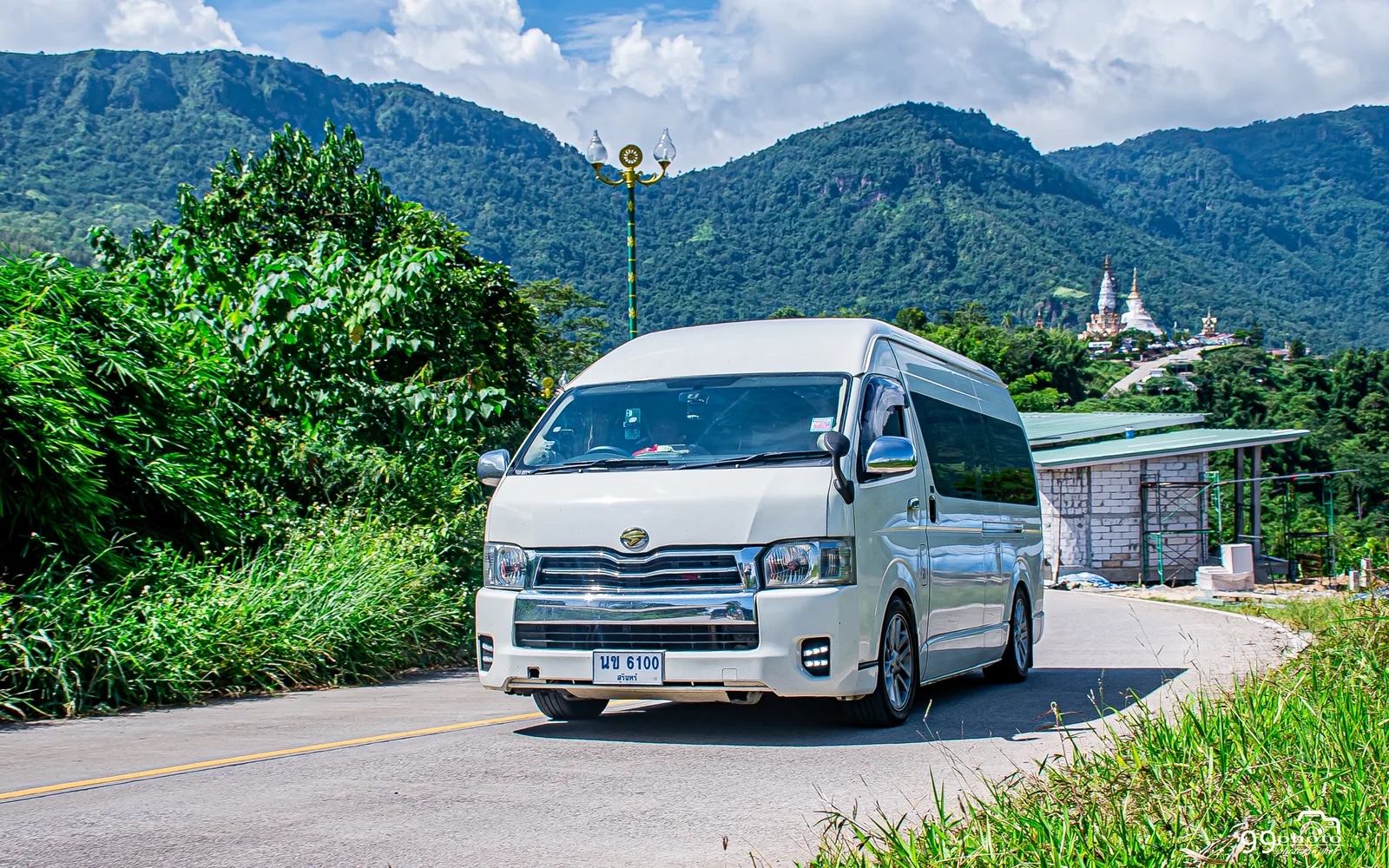 Exterior of Preecha’s VIP van, in excellent condition