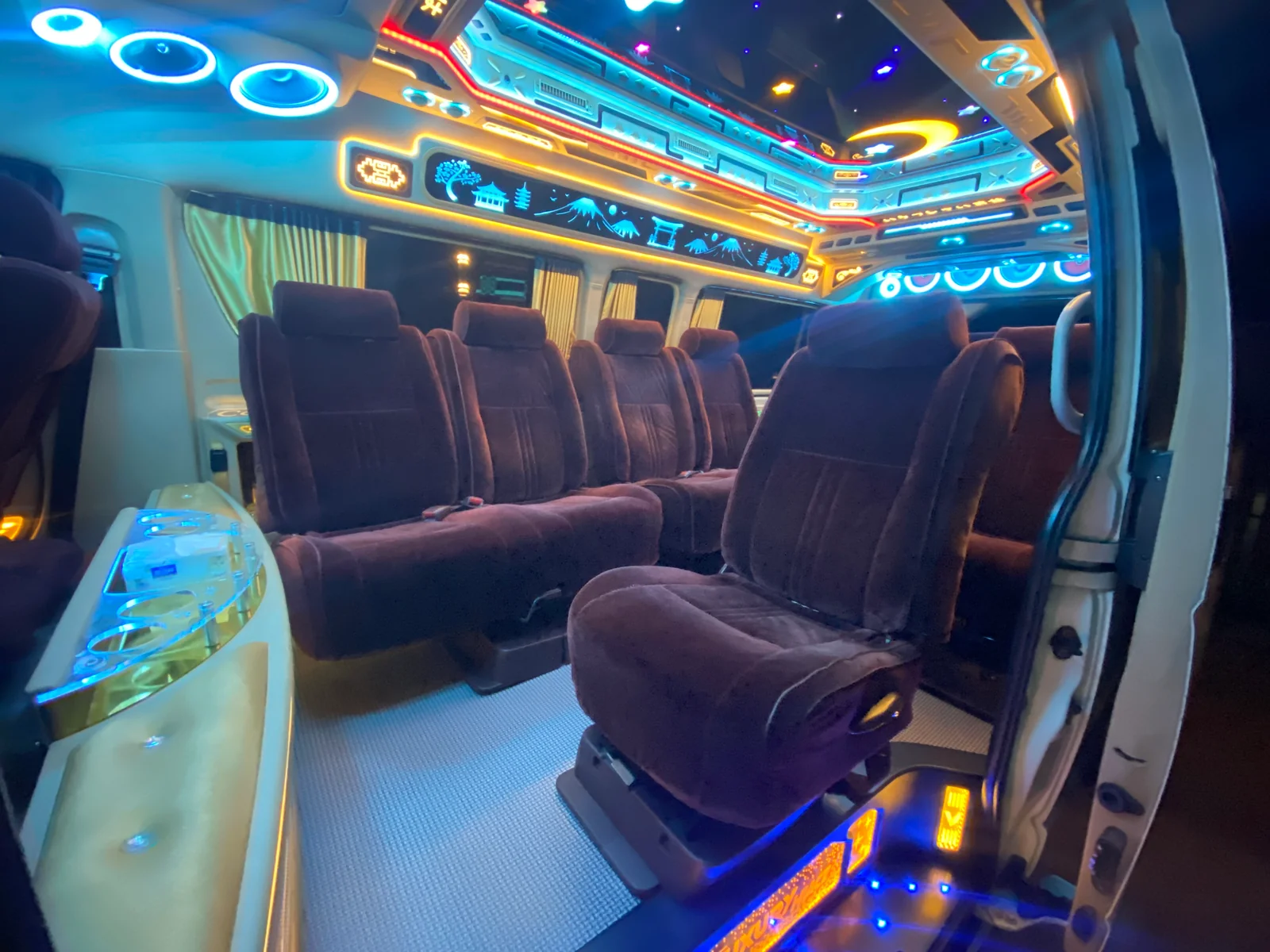 2. Fully equipped 10-seat VIP van